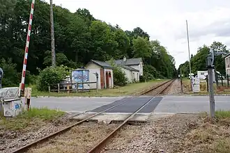 Le passage à niveau.