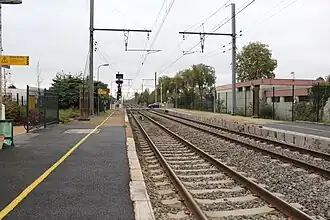 Le passage à niveau.