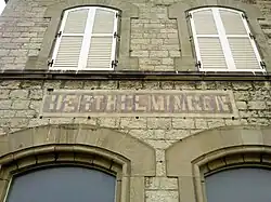 Ancienne inscription allemande Berthelmingen.