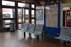 Vue intérieure du bâtiment des voyageurs.