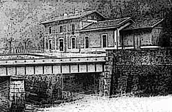 La gare de Tenay vers 1900