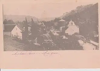 Carte postale de 1902 de la gare.
