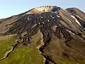 Flanc gauche du volcan Gareloi en 2003.