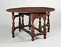 Table gateleg, entre 1700 et 1750, Metropolitan Museum of Art.