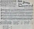 La gavotte de Locminé ("Les gars de Locminé") : texte et partition.