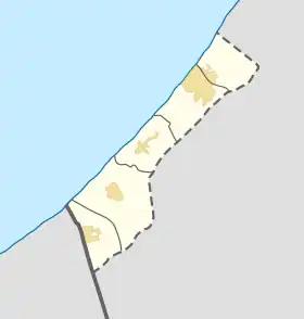 Voir sur la carte administrative de la bande de Gaza