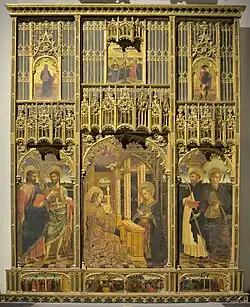 Polyptyque de l'Annonciation, par Giovanni Mazone (1469).