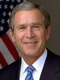 George W. Bush (républicain)(2001-2009)6 juillet 1946 (78&nbsp;ans)