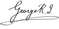 Signature de George V