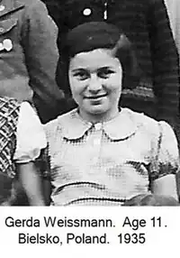 Gerda Weissmann à 11 ans.
