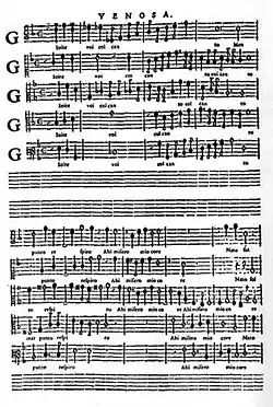 Page montrant une partition imprimée avec treize portées