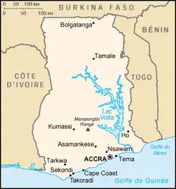 Description de l'image Ghana carte.png.