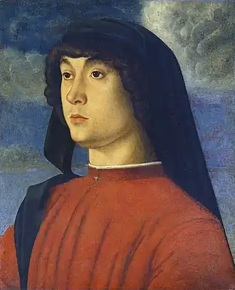 Portrait d'un jeune homme en rouge, vers 1480, National Gallery of Art, Washington
