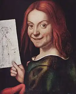 Portrait d'un enfant au dessin.