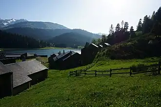 Vers le lac et le pic du midi.