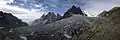 Vue panoramique du glacier en 2010.