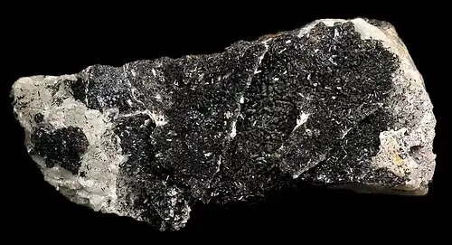 Goethite sur quartz. Montroc (Tarn, France).