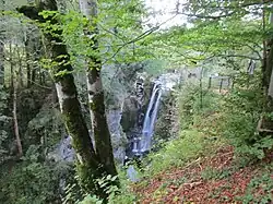 Gorges de la Langouette, cascades à l'amont, octobre 2016.