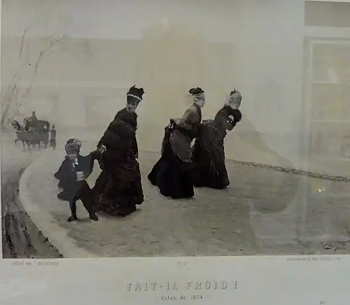 Fait-il froid !Salon de 1874, musée Goupil