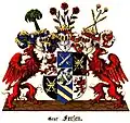 Gräfliches Wappen derer von Fersen 1719/1795.