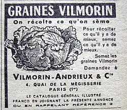 Graines Vilmorin 1930