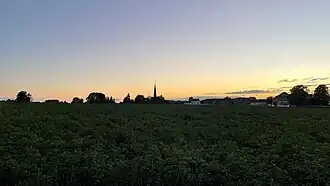 Grand-Reng lors du coucher de soleil.