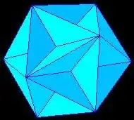 Grand dodécaèdre {3, 5/2}.