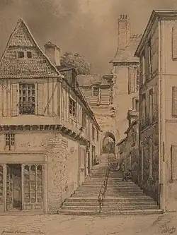 La Grande poterne par Louis Moullin.