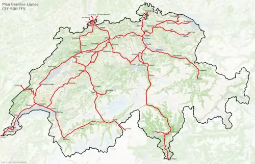 Image illustrative de l’article Chemins de fer fédéraux suisses