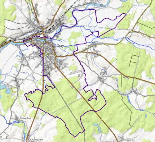 Carte topographique.