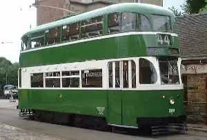Green Goddess, un célèbre tramway de Liverpool, 1936.