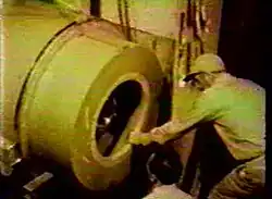 Préparation du « booster » pour l'essai.