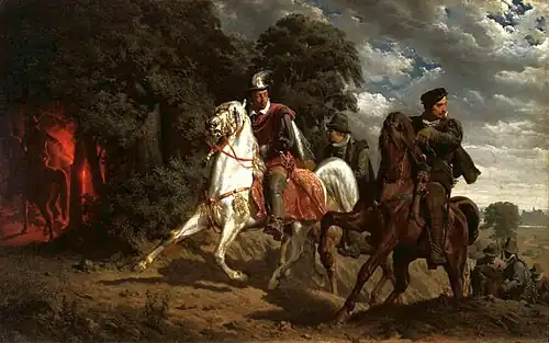 La Fuite d'Henri de Valois de Pologne, Artur Grottger, 1860