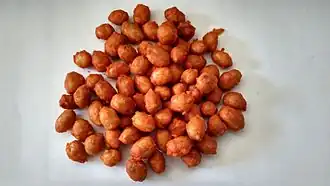 Pakora de cacahuètes.