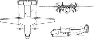 vue en plan de l’avion