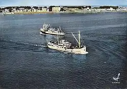 Croisement proche de Quiberon du Belle-Isle et du Guédel.