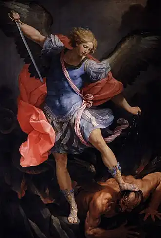 Guido Reni, Saint Michel archange, 1630-1635, église Santa Maria della Concezione, Rome