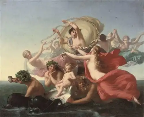 Le triomphe d'Amphitrite (1857, huile sur toile, 51,4 × 61,7 cm, coll. privée).