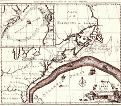 carte du Gulf stream, 1769