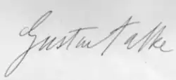 signature de Gustav Falke
