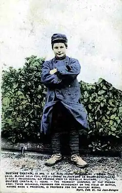 Gustave Chatain, 15 ans sur la photo.