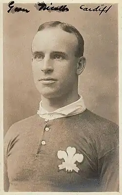 Description de l'image Gwyn Nicholls Wales portrait.jpeg.