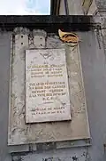 Plaque en mémoire du colonel Driant