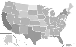 Épidémie de grippe H1N1 de 2009 aux États-Unis. 0 morts1+ morts5+ morts20+ morts