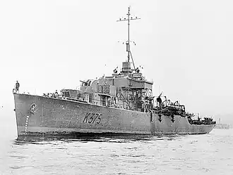 illustration de HMAS Barcoo (K375)