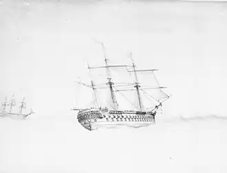 illustration de HMS Albion (1763)