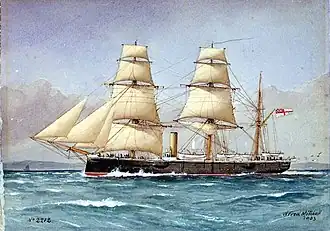 illustration de HMS Comus (1878)