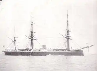 illustration de HMS Monarch (1868)