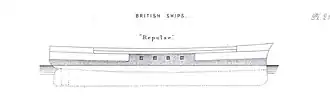 illustration de HMS Repulse (1868)