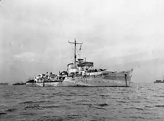 illustration de HMS Wensleydale (L86)